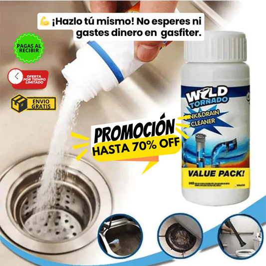 Destapador Mágico en Polvo 110 Grs – Disuelve todo en segundos 🧼💥