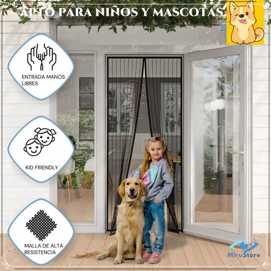 Cortina Antimosquitos Magnética 2x1 – Aire Fresco sin Picaduras 🦟✨