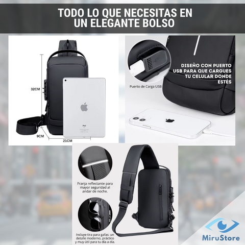 Tu seguridad en cada paso: Bolso Antirrobo con cierre oculto y bloqueo inteligente