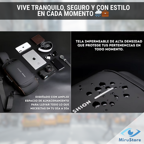 Tu seguridad en cada paso: Bolso Antirrobo con cierre oculto y bloqueo inteligente