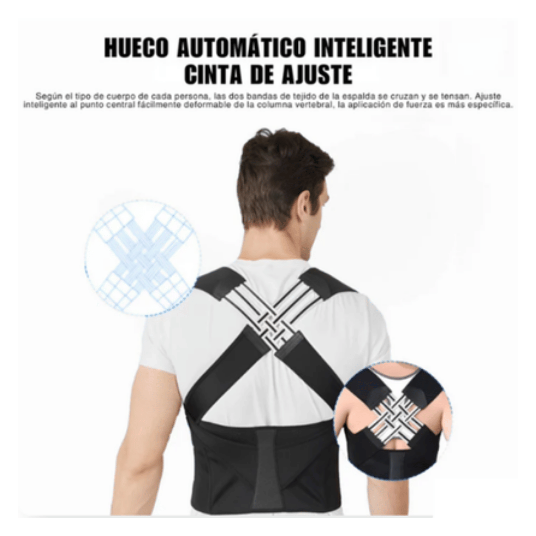 ✅ Corrector de Postura Unisex Profesional – Espalda Recta y Soporte Lumbar 💪🎗️