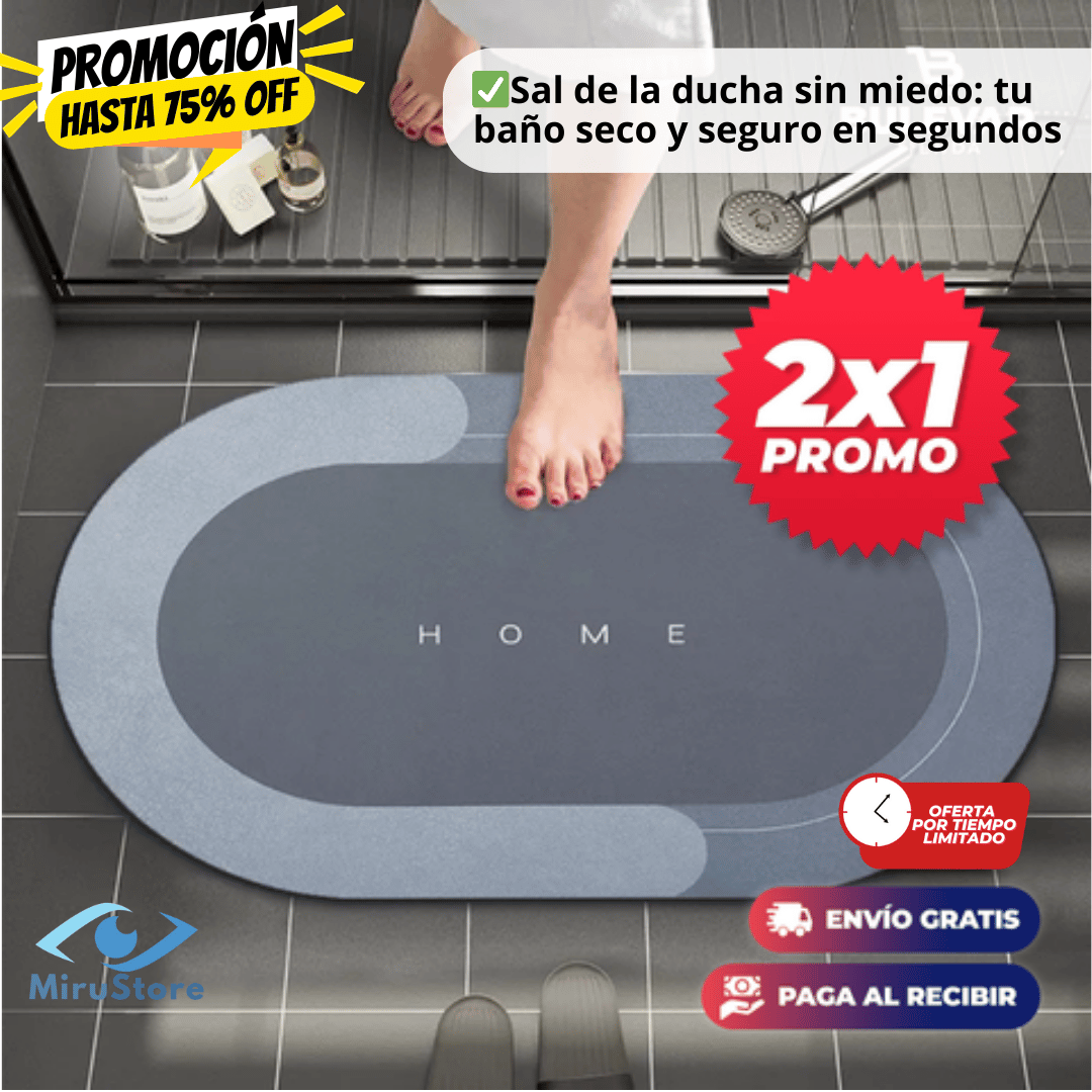 Tapete Antiresbalos Secado Rapido ✅OFERTA 2x1