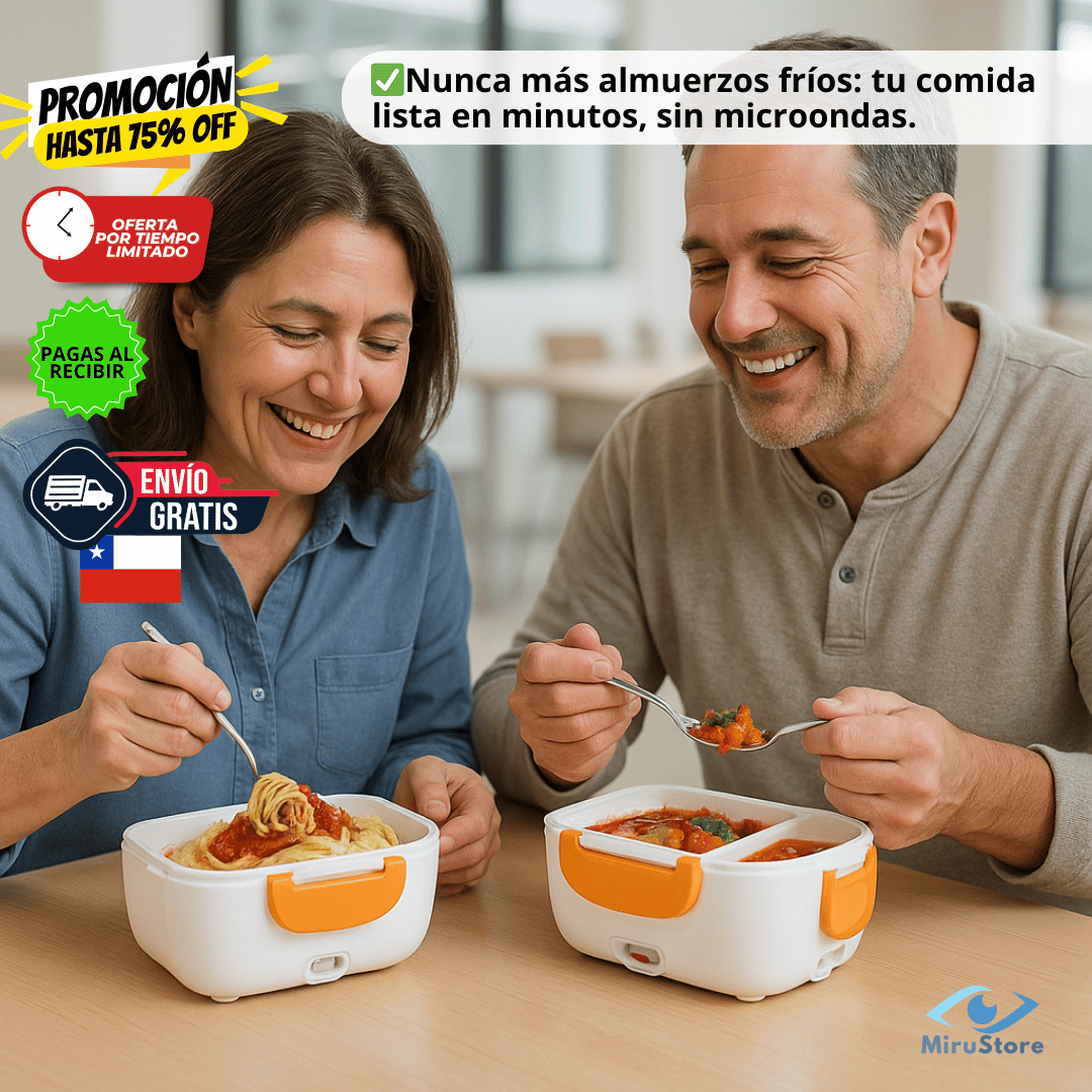 Lonchera Eléctrica Portátil 🔥 Calienta tu comida en minutos donde estés ✅ 2x1