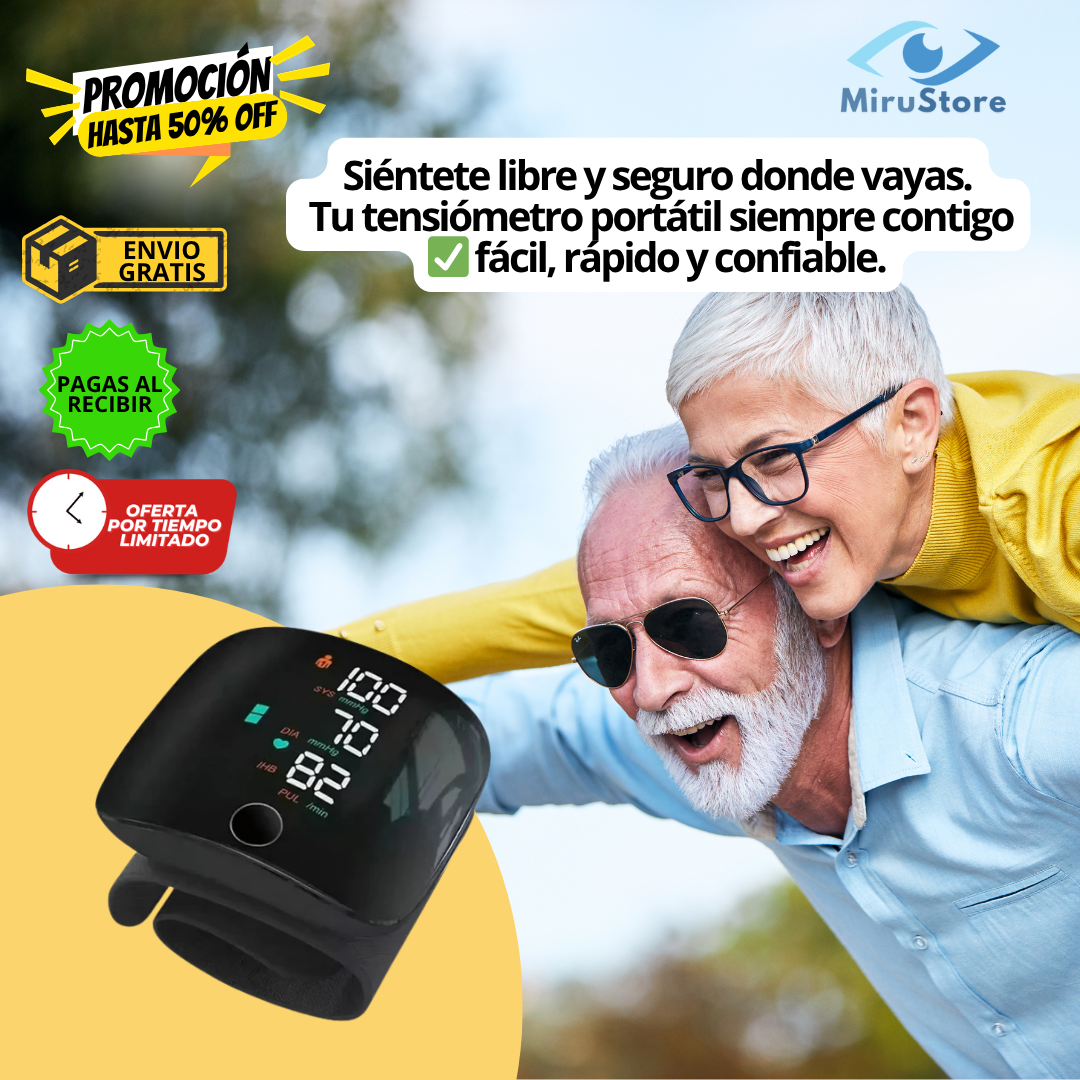 TENSIÓMETRO DIGITAL AUTOMÁTICO CON VOZ EN ESPAÑOL