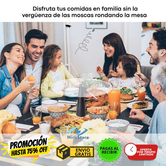 Ventilador Repelente de Moscas– Mesa sin moscas al instante 💨🦟 Oferta limitada