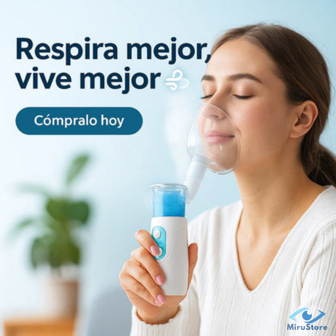 Nebulizador Portátil 2X1 - Respira tranquilo. Sin complicaciones.