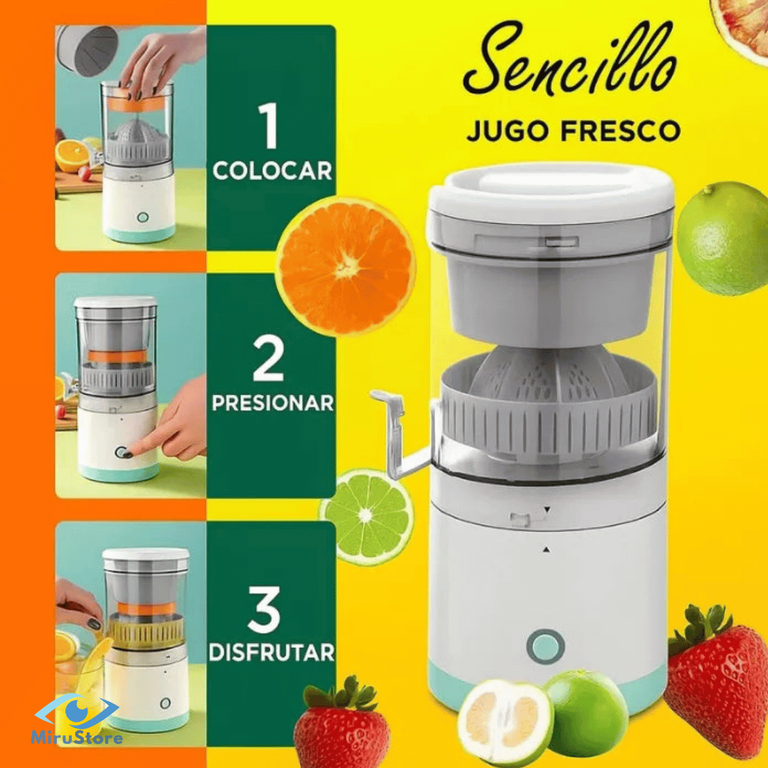 EXPRIMIDOR PORTÁTIL | Mejora tu Salud, Vive Mejor 🍊😎