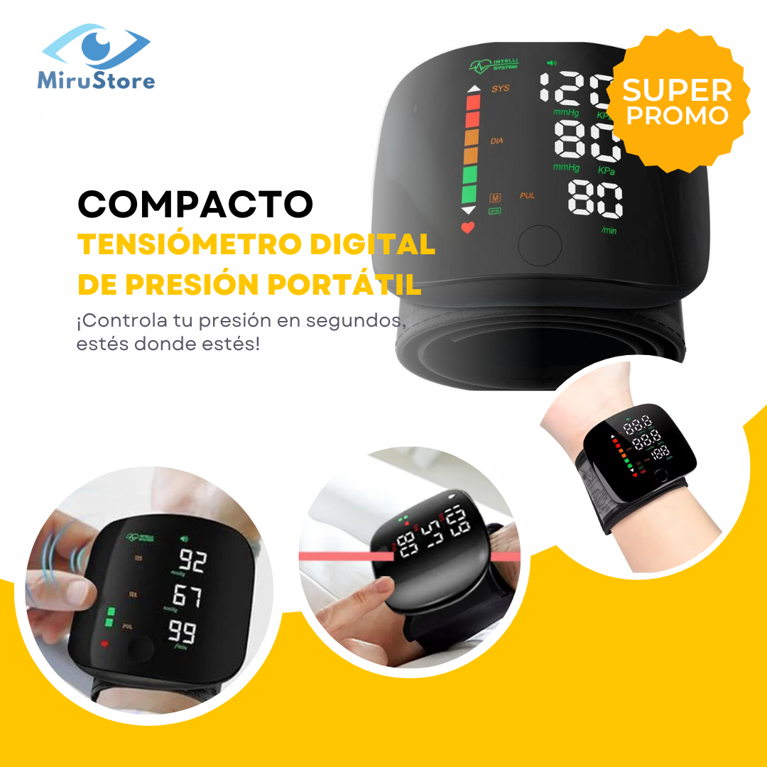 TENSIÓMETRO DIGITAL AUTOMÁTICO CON VOZ EN ESPAÑOL
