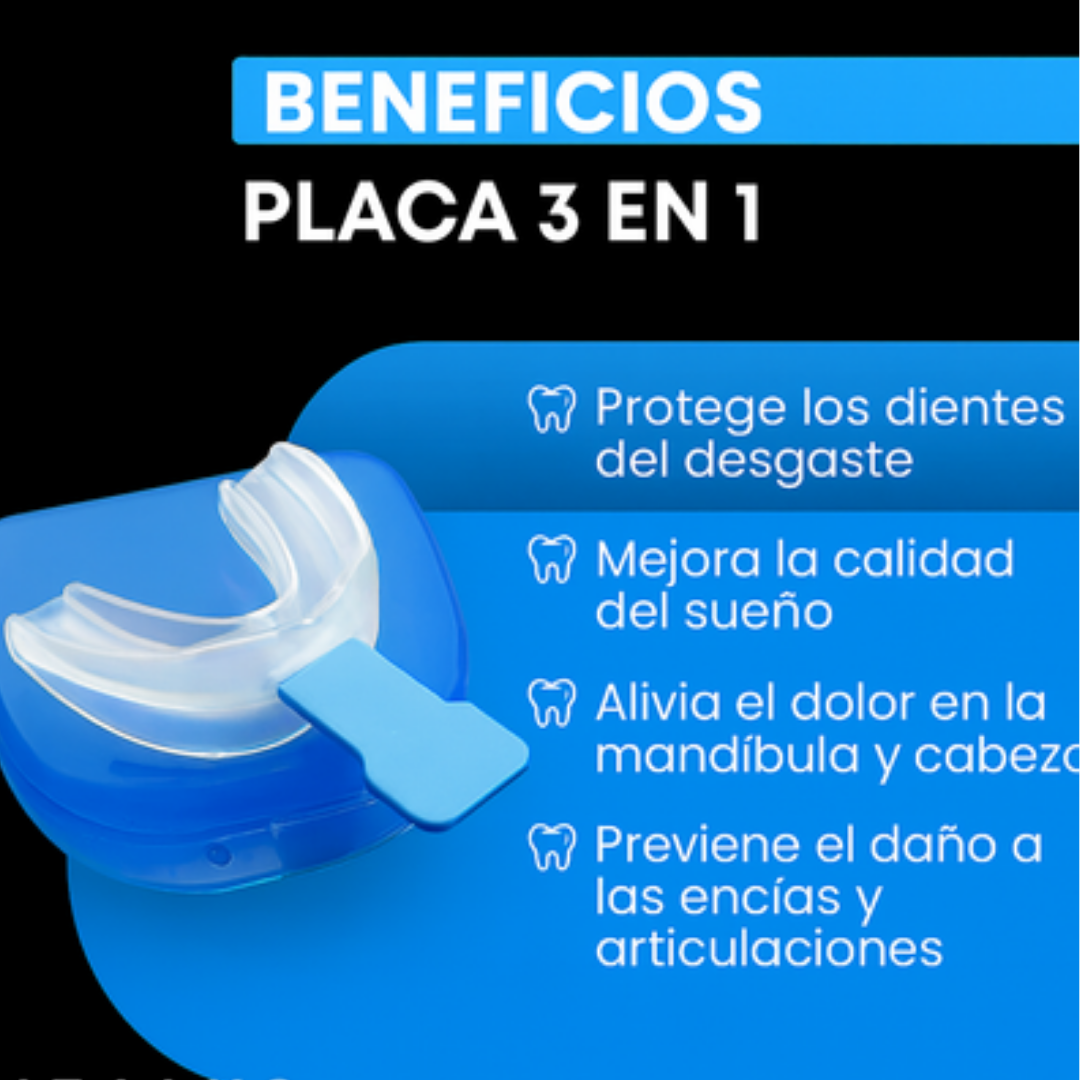 Placa Anti Bruxismo 3 en 1 💎 – Respira, Descansa y Despierta Renovado