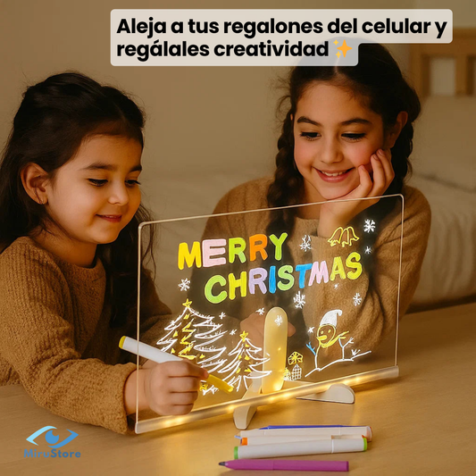 Pizarra LED Creativa 👧 Niños sin Pantallas 🔥75% OFF