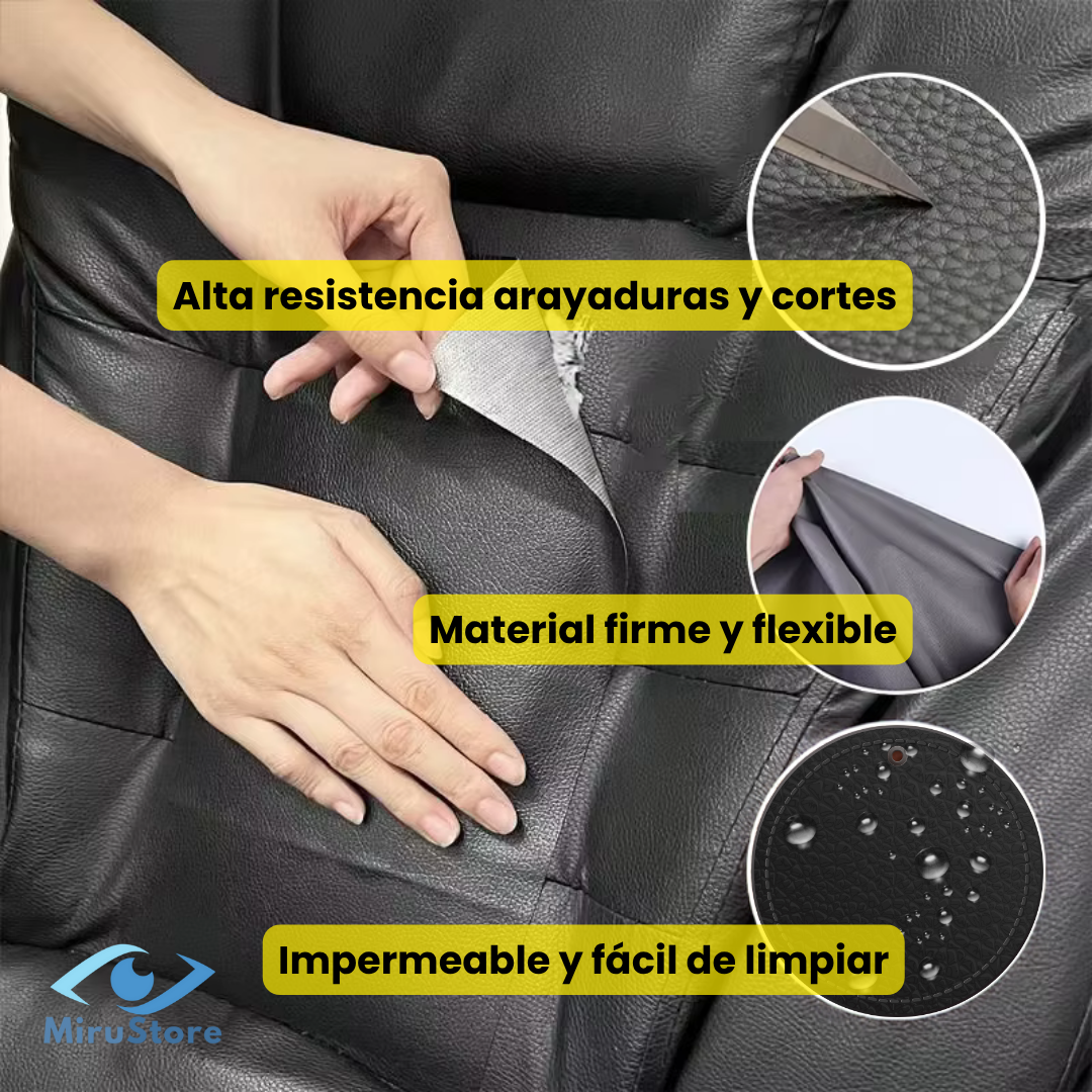Rollo de Cuero Autoadhesivo (150cmx50xm)🛋️ – Repara y renueva tus muebles en minutos ✨