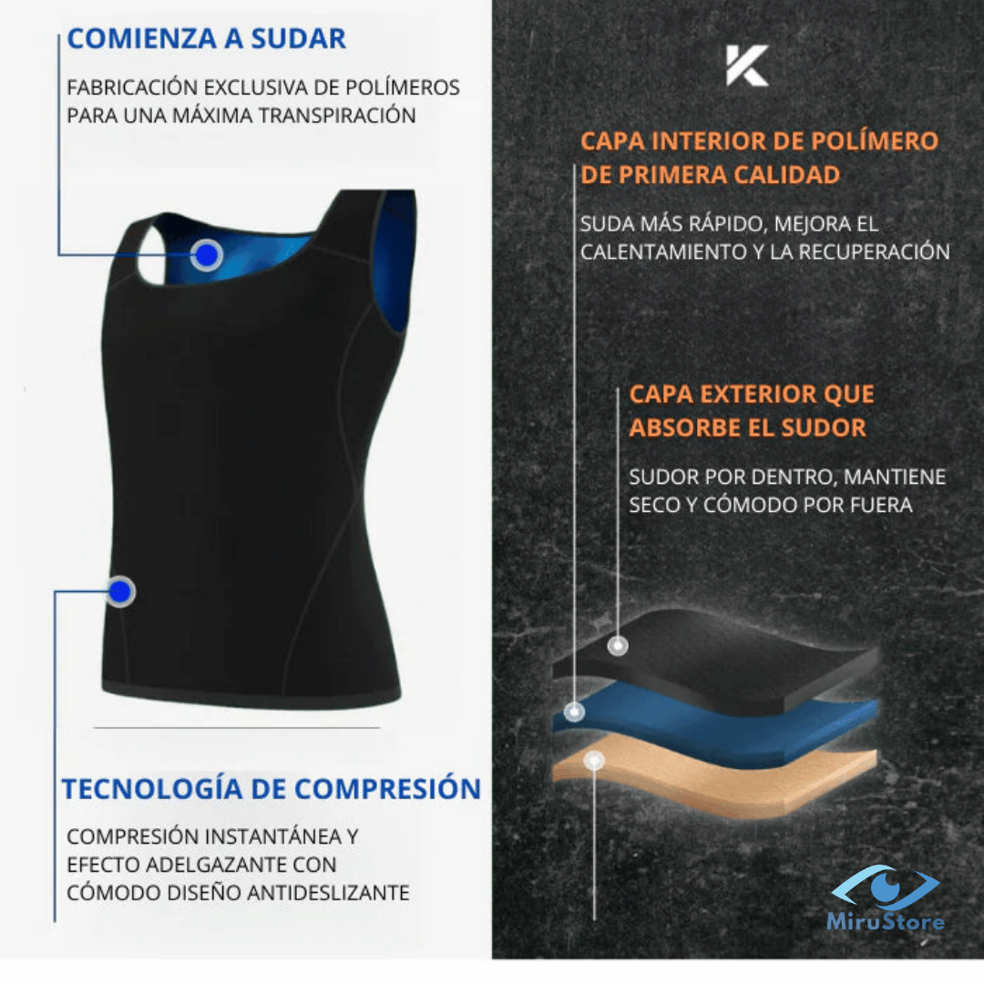✅Polera Sauna para definir y proteger tu cuerpo - ✅2x1