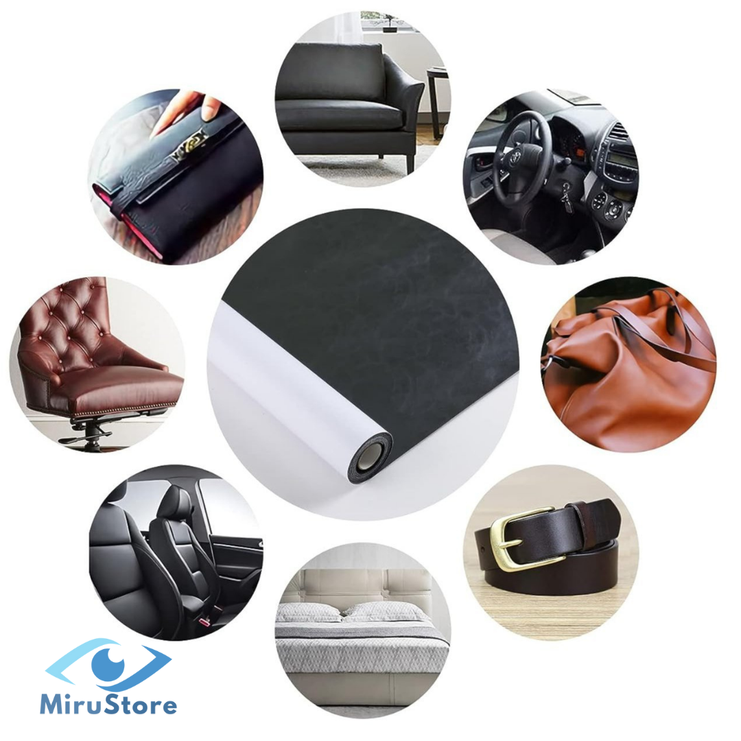 Rollo de Cuero Autoadhesivo (150cmx50xm)🛋️ – Repara y renueva tus muebles en minutos ✨