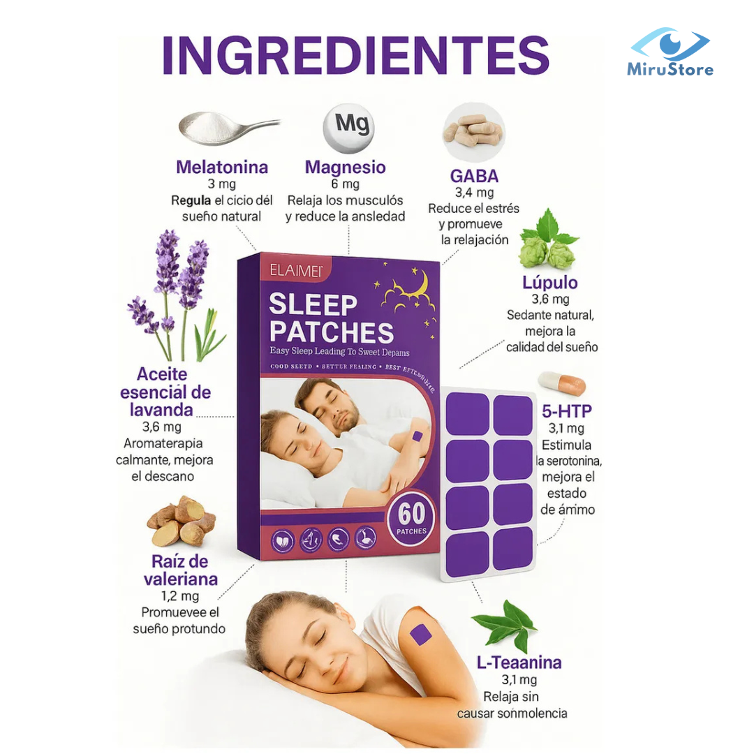 Sleep Patches – Parches Naturales para Dormir Mejor