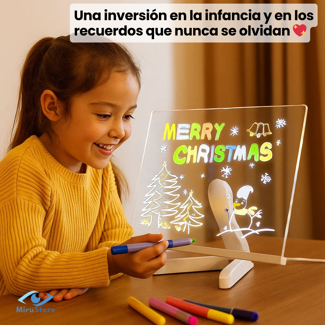 Pizarra LED Creativa 👧 Niños sin Pantallas 🔥75% OFF