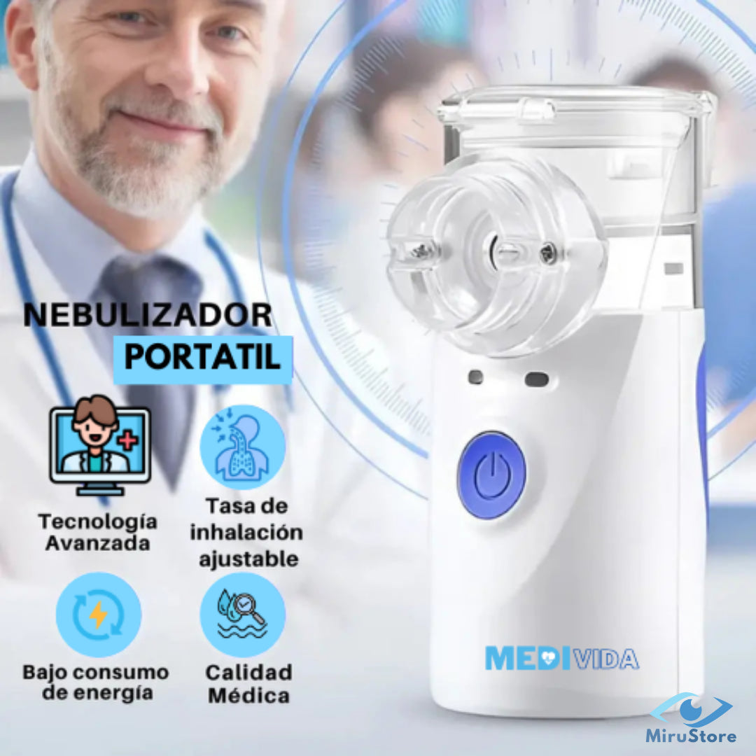 Nebulizador Portátil 2X1 - Respira tranquilo. Sin complicaciones.