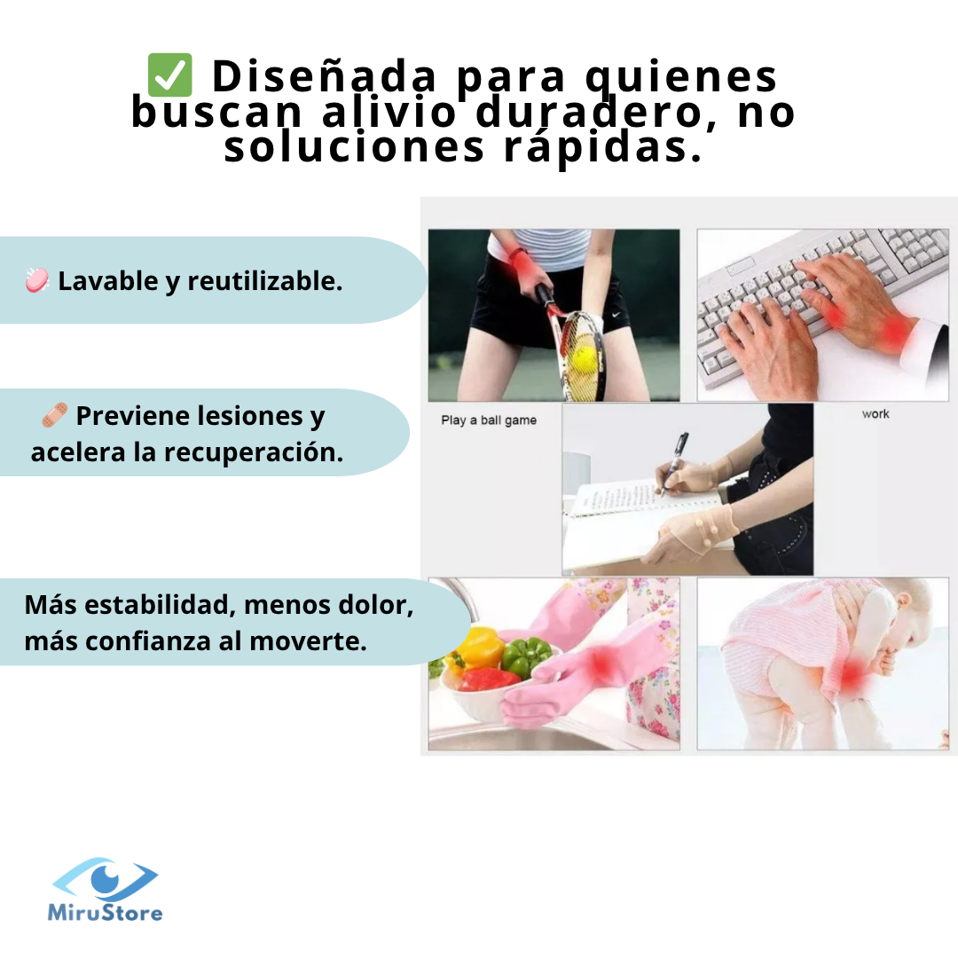 Muñequera Terapéutica - Recupera tu movilidad sin pastillas 💪