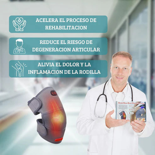 Rodillera Calor + Masaje 🔥💆‍♂️ – Recupera tu movilidad 💪✨ 50% OFF