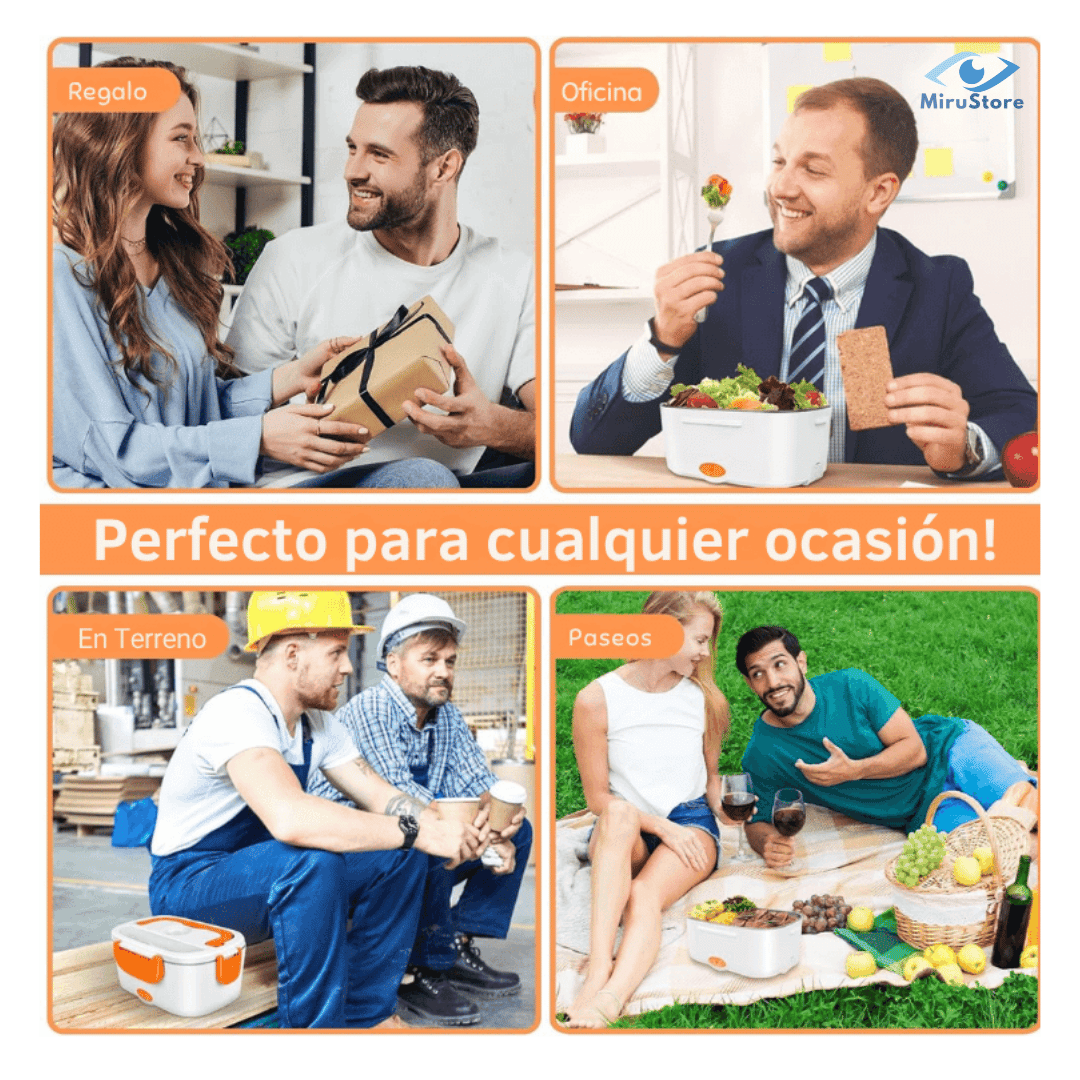Lonchera Eléctrica Portátil 🔥 Calienta tu comida en minutos donde estés ✅ 2x1