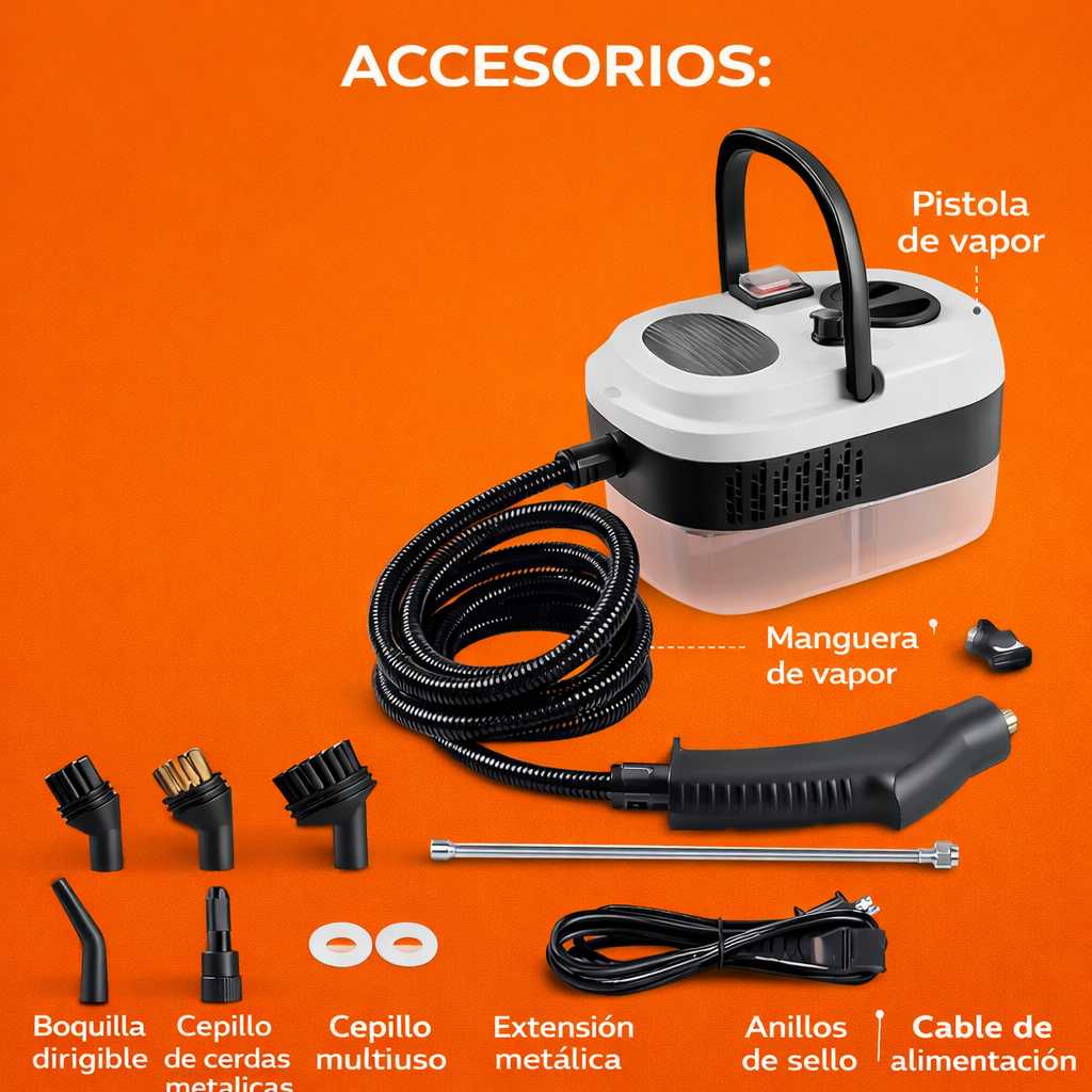 Limpiadora a Vapor 🔥 Elimina grasa imposible en segundos (sin frotar ni esforzarte)