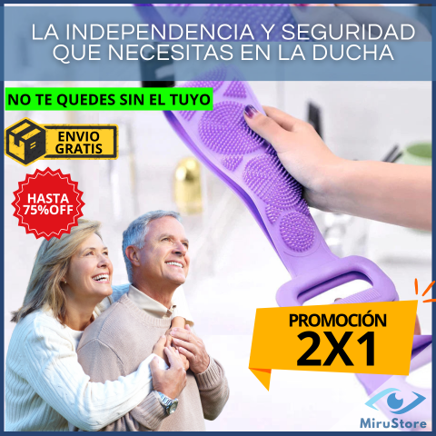 2X1 (😱 Cepillo de Baño Seguro – Exfolia + Relaja tu Piel, y el Segundo es TOTALMENTE GRATIS 🎁)
