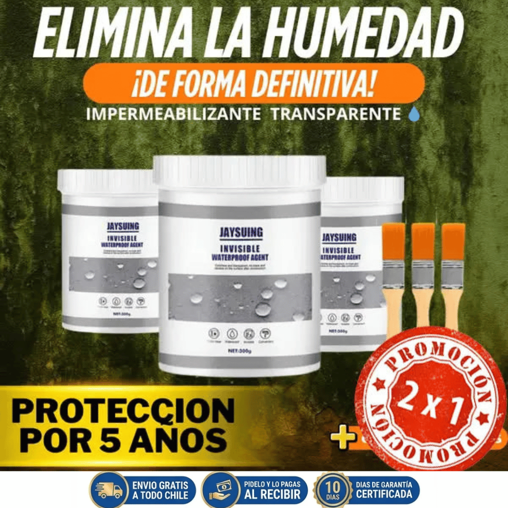 💧Sellador Invisible 300gr 🏡¡Impermeabiliza TODO en 10 minutos!!! (incluye brocha)