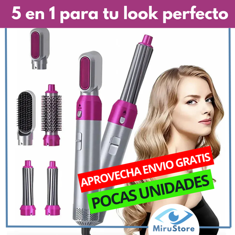 Cepillo Secador 5 En 1 Profesional
