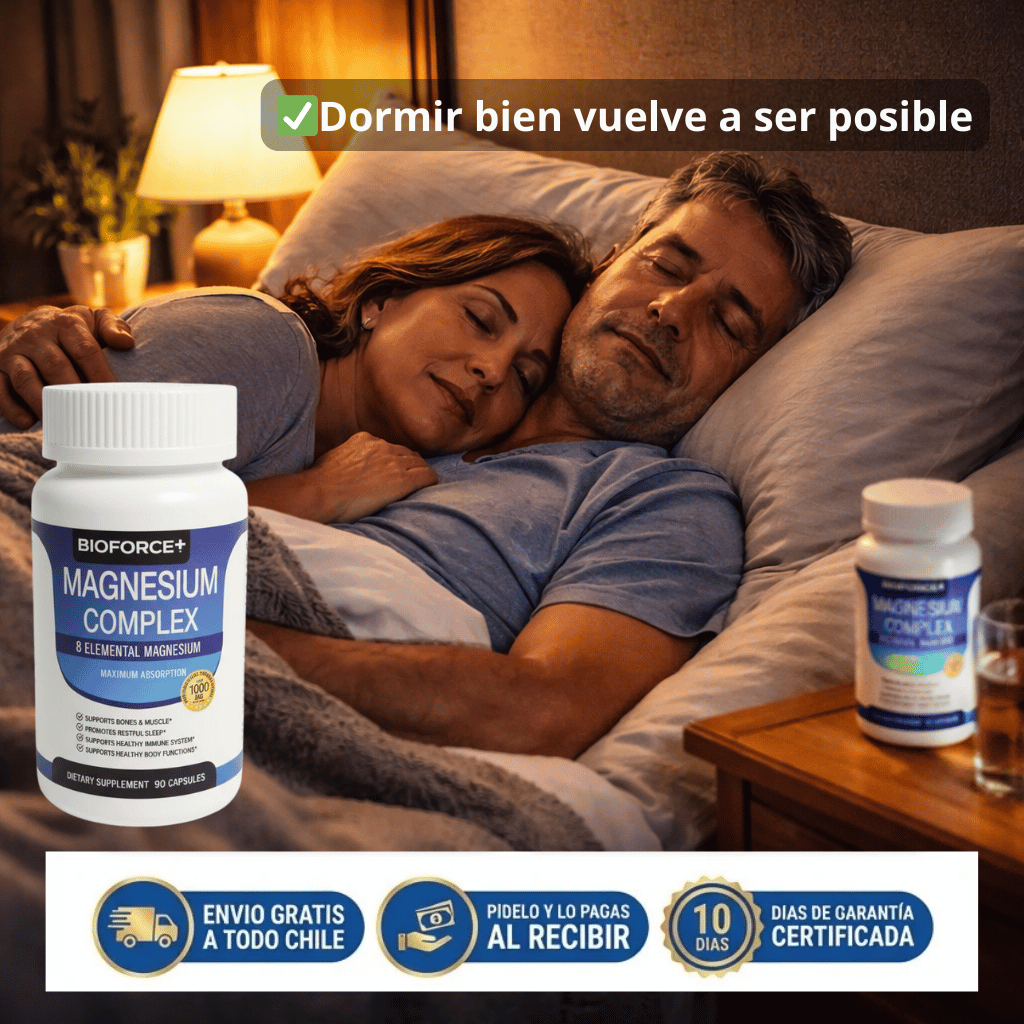Magnesium Complex 8X 💊 | Apoya tu descanso y equilibrio diario