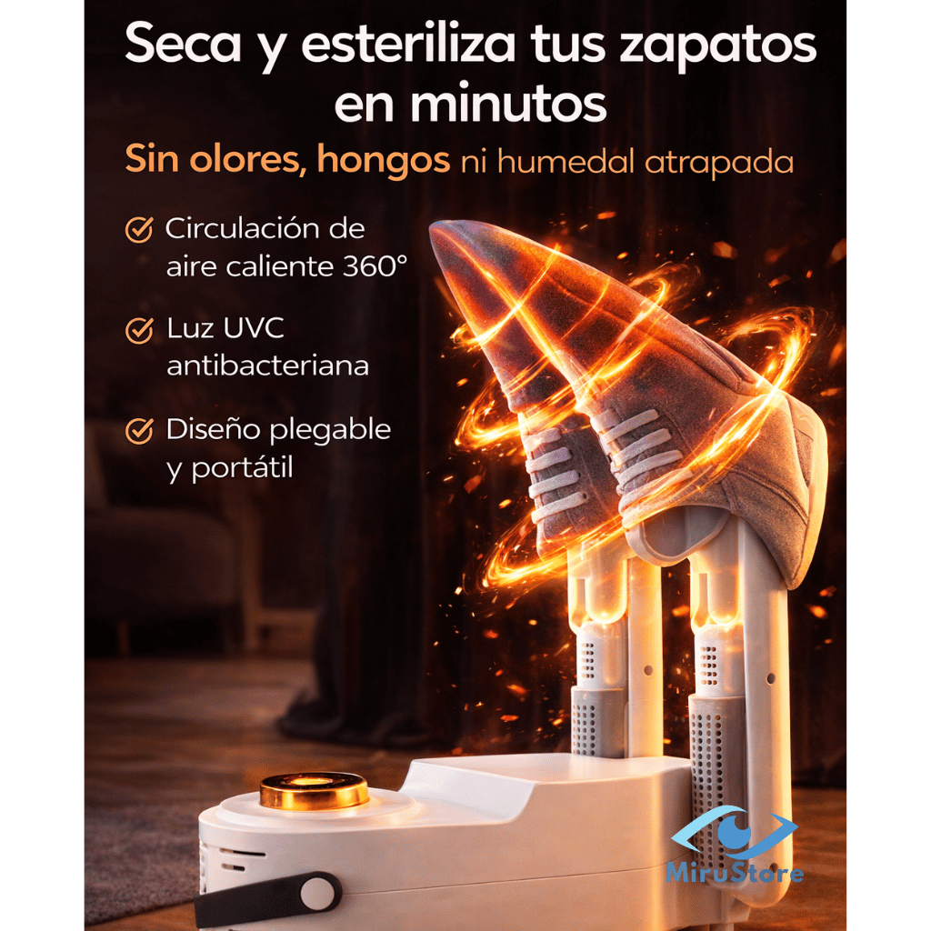 Secador Eléctrico de Zapatos ⚡ Seca Desde Adentro en Minutos