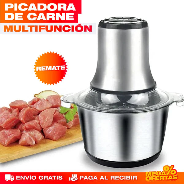 MOLINO PICADOR ELÉCTRICO ACERO INOXIDABLE ✅2 LITROS ✅(TAMAÑO GRANDE)