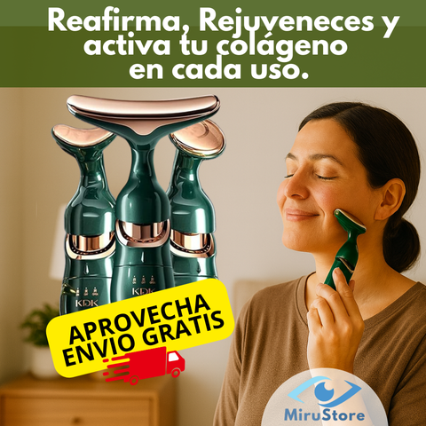 Masajeador y Rejuvenecedor Facial 3 en 1