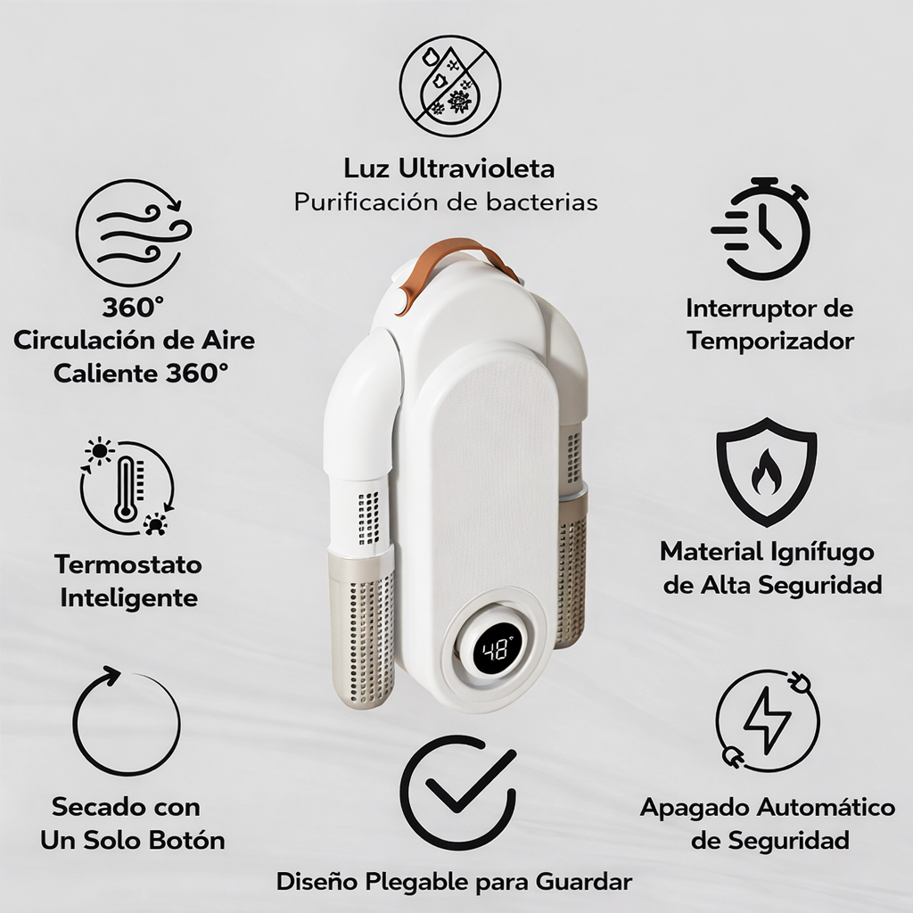 Secador Eléctrico de Zapatos ⚡ Seca Desde Adentro en Minutos