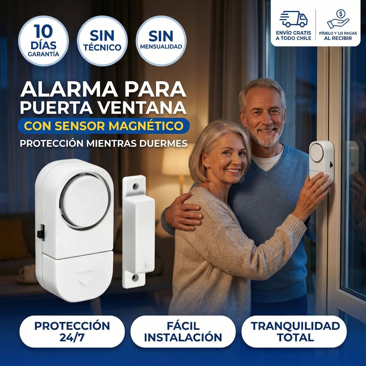 Alarma Magnética  🔔 Suena al Instante al Abrir ✅2x1