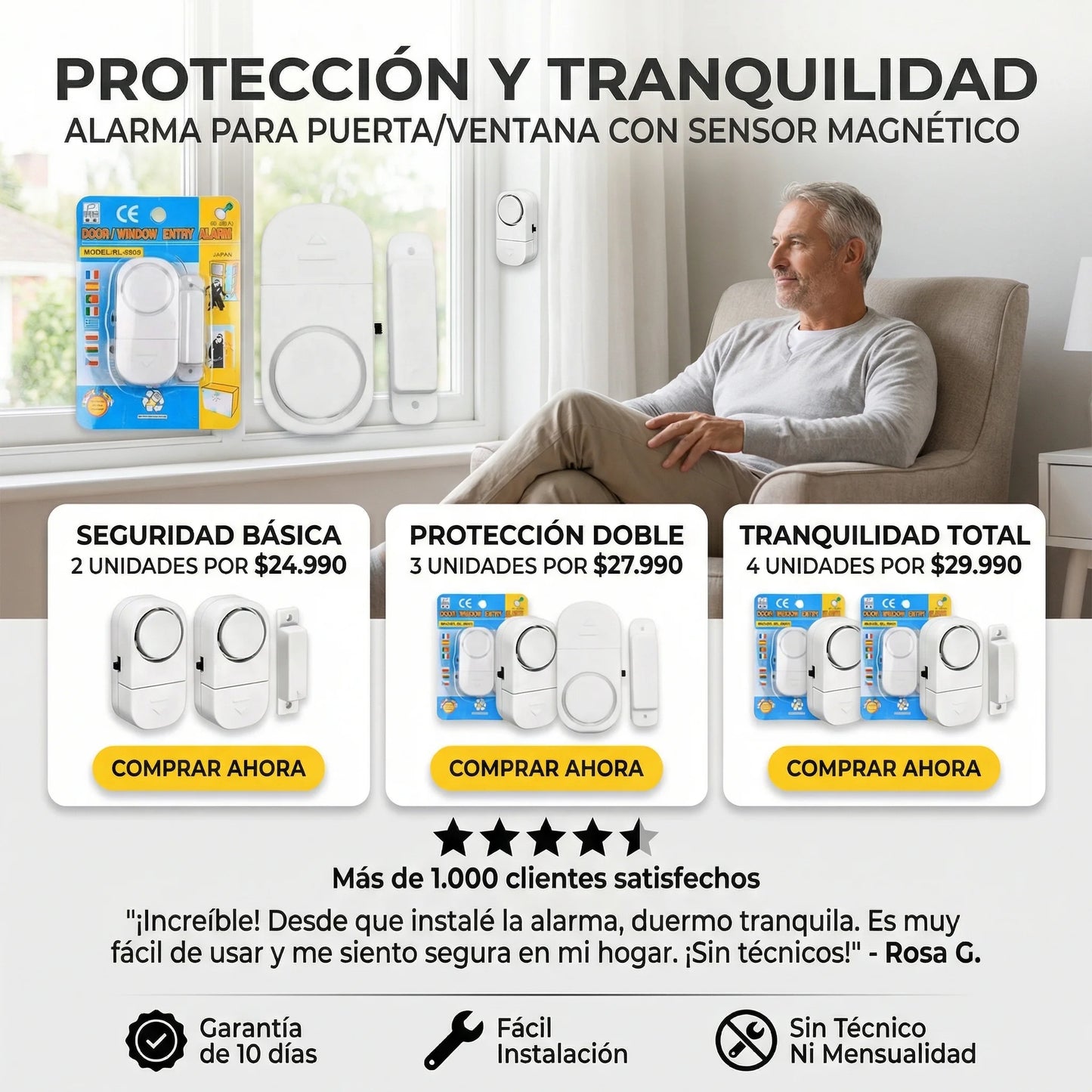 Alarma Magnética  🔔 Suena al Instante al Abrir ✅2x1