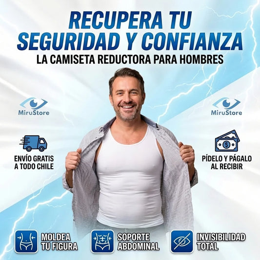 Camiseta Reductora Invisible ✅ Disimula tu Barriga al Instante